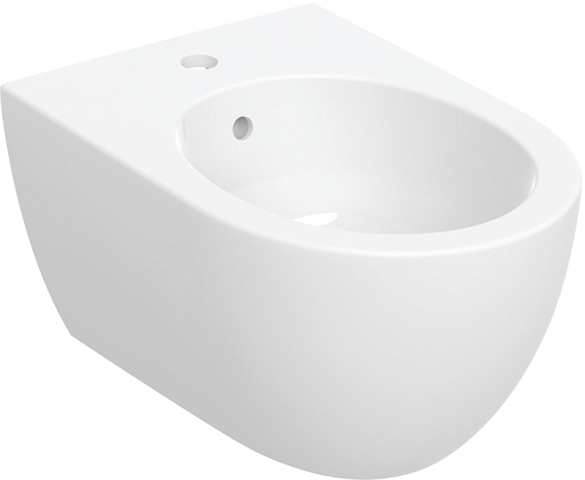 Wand-Bidet „Acanto“, mit Überlauf 35,5 × 27,5 × 53 cm