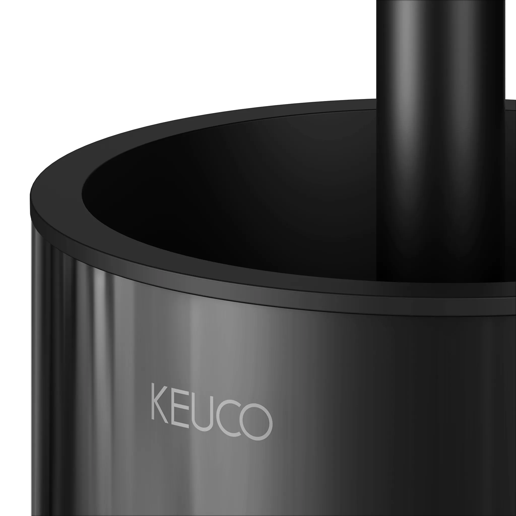 KEUCO REVA Toilettenbürstengarnitur schwarz matt KEUCO REVA Toilettenbürstengarnitur schwarz matt