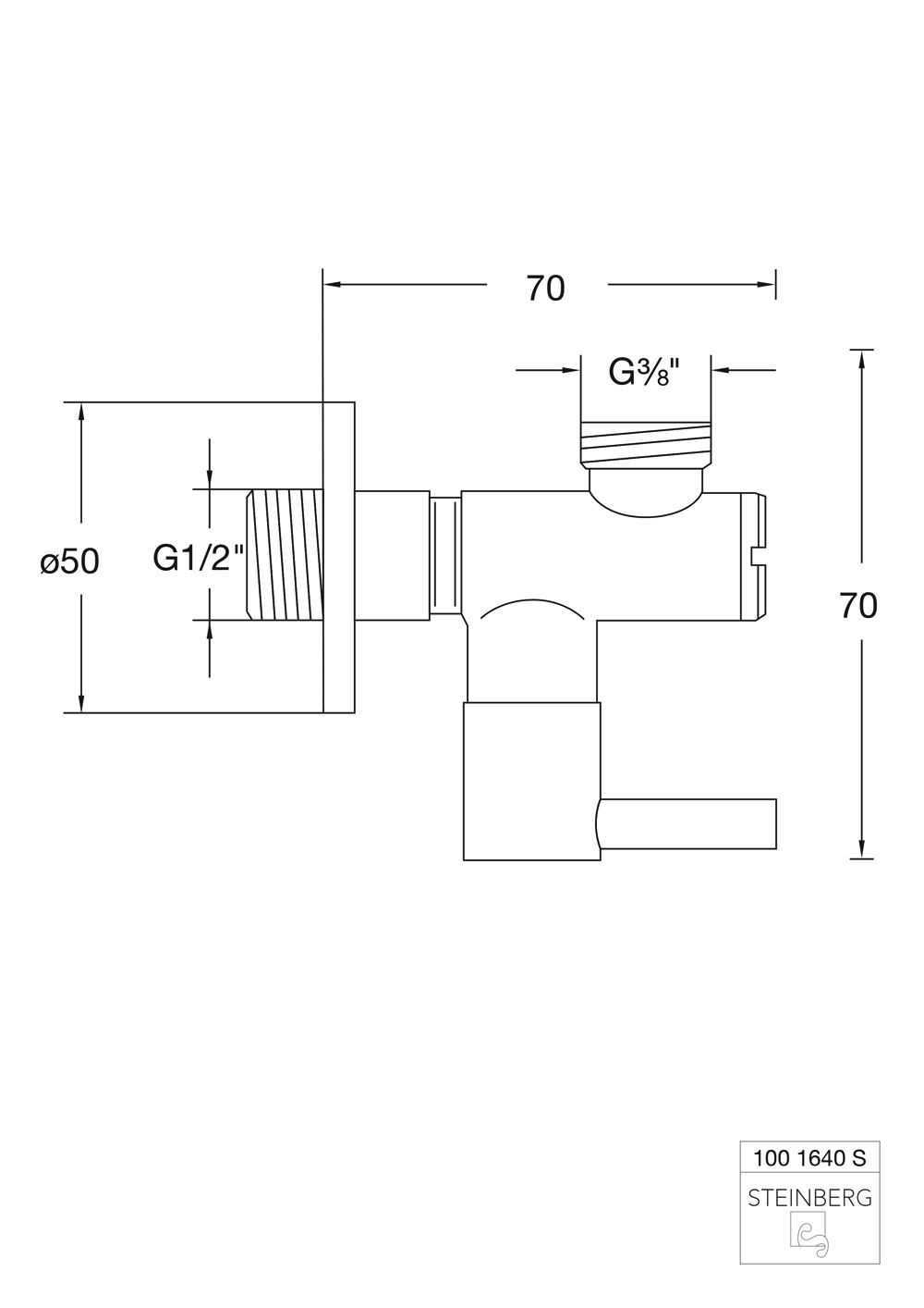 Universal Eckventil ½″ Universal Eckventil ½″