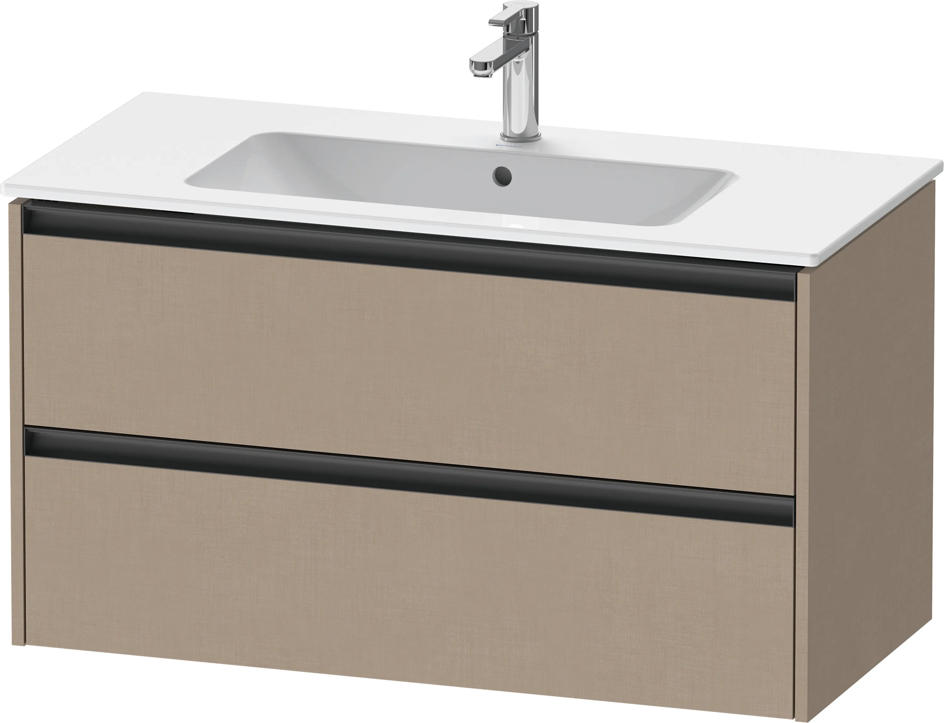 Duravit Waschtischunterschrank wandhängend „Ketho.2“ 101 × 55 × 48 cm Leinen