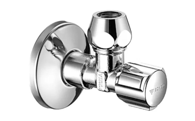 Eckventil mit Regulierfunktion COMFORT, COMFORT-Griff, Schubrosette Ø 54 mm, DN 15 G 1/2 AG mit ASAG easy, Ø 12 mm (DN 15 G 1/2 AG), chrom