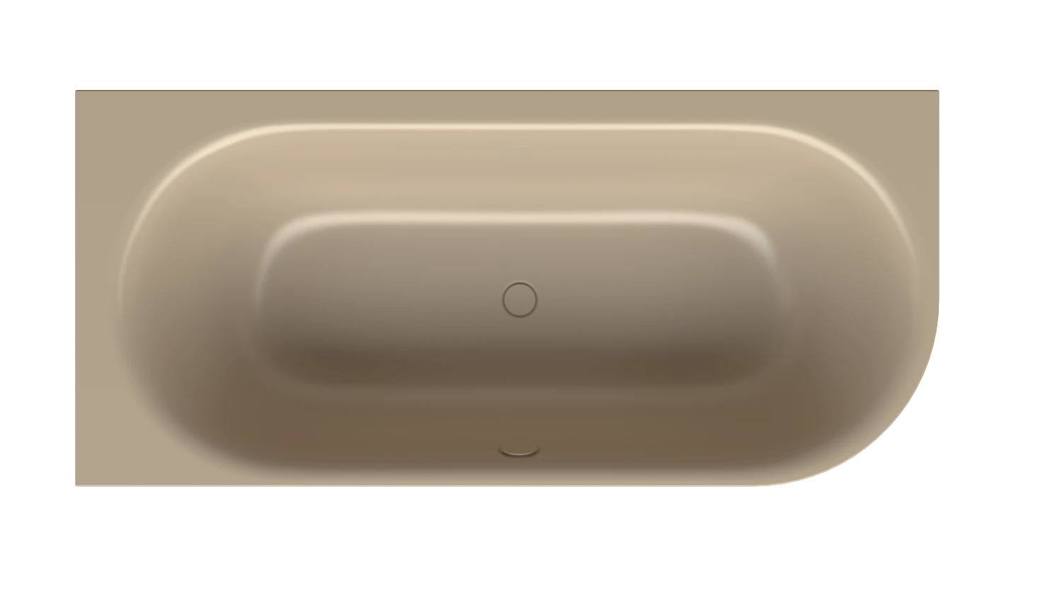 Bette oval Badewanne „BetteLux Oval IV Silhouette“ 185 × 85 cm in Greige