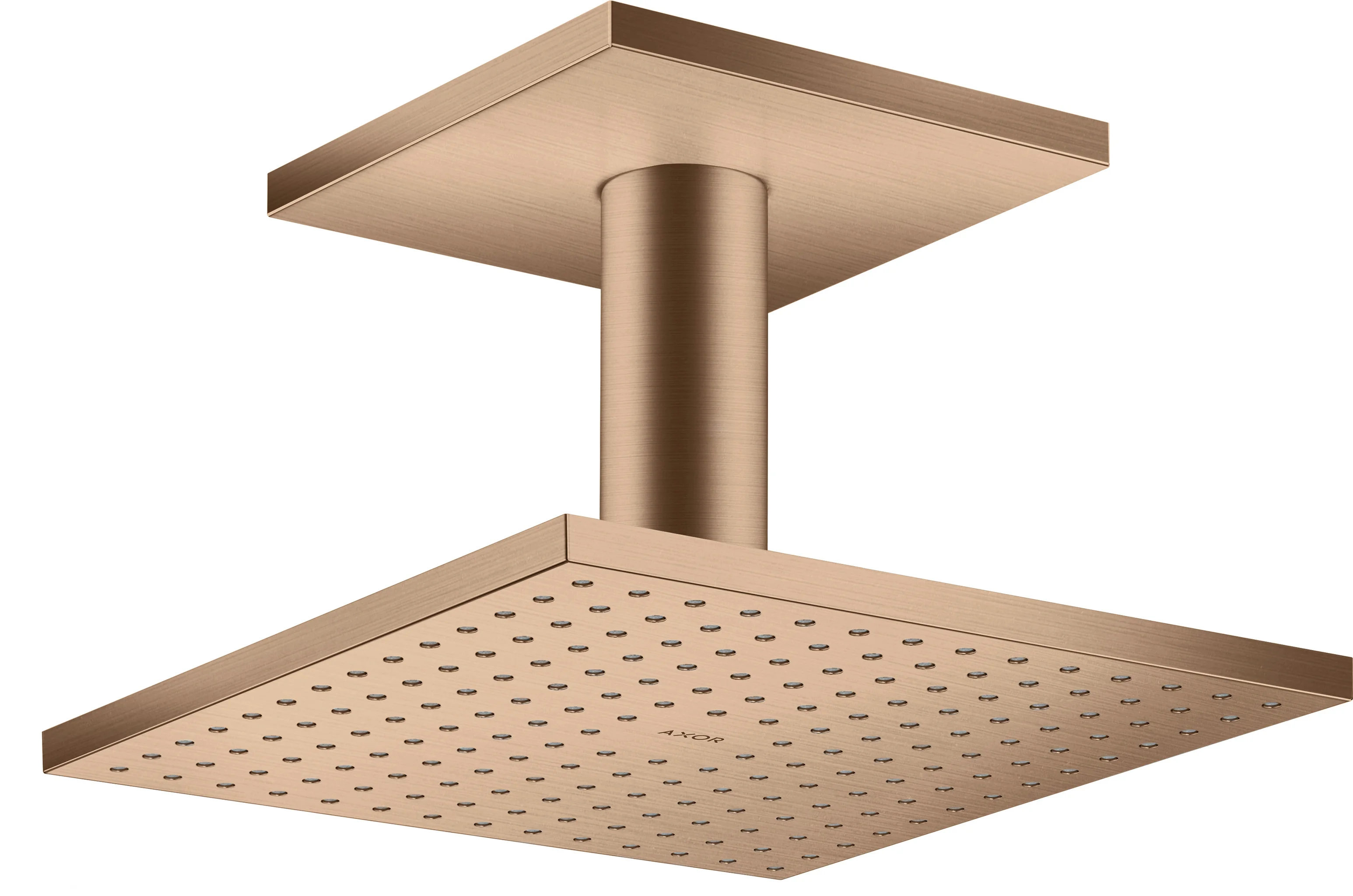 Hansgrohe AXOR ShowerSolutions Kopfbrause 250/250 1jet Deckenmontage Brushed Red Gold