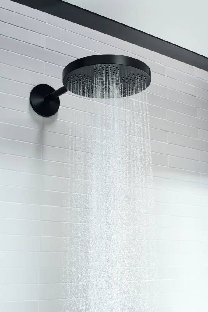 Hansgrohe AXOR One Kopfbrause 280 2jet mit Brausearm mattschwarz Hansgrohe AXOR One Kopfbrause 280 2jet mit Brausearm mattschwarz