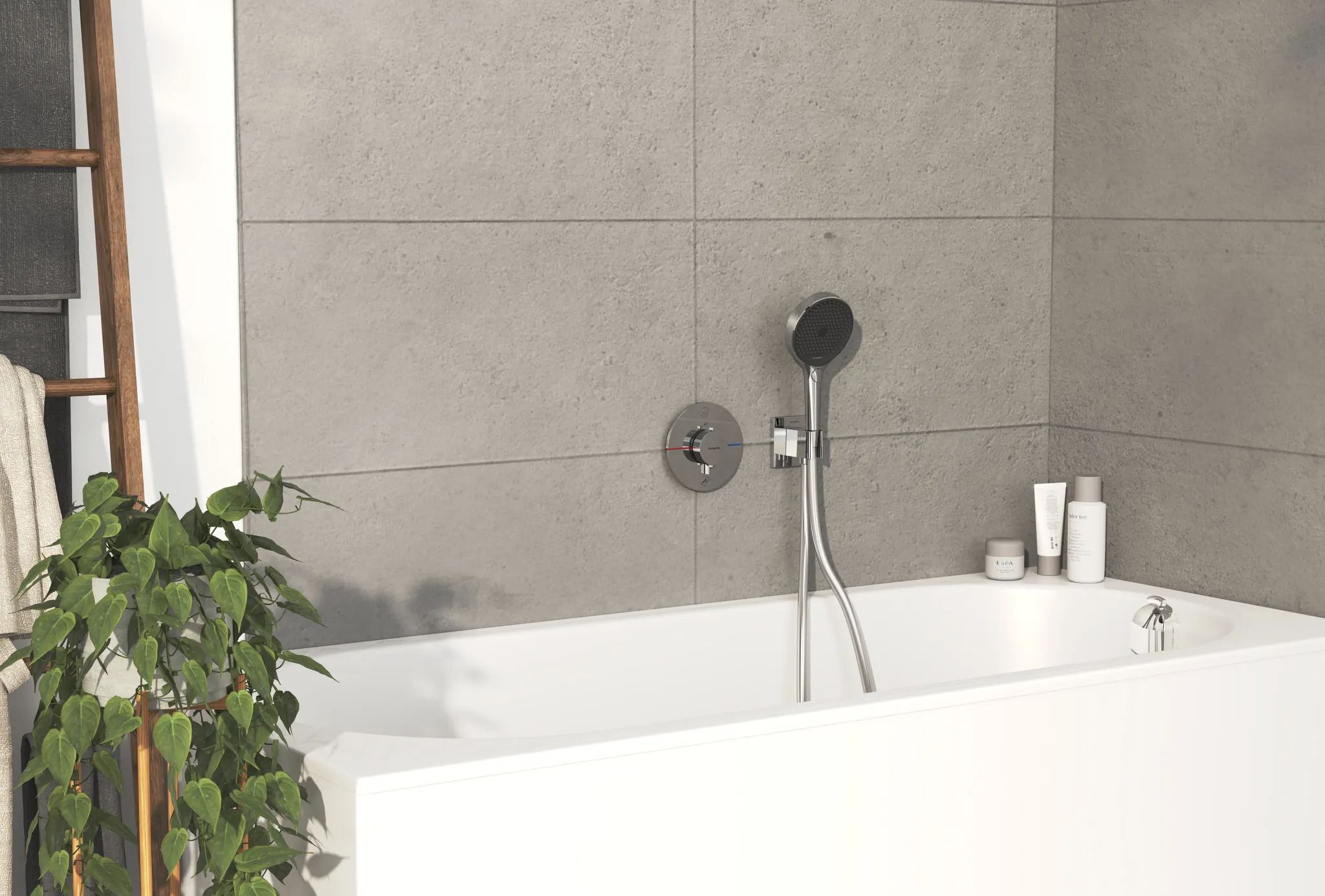 ShowerSelect Comfort Q Thermostat Unterputz für 2 Verbraucher Chrom ShowerSelect Comfort Q Thermostat Unterputz für 2 Verbraucher Chrom