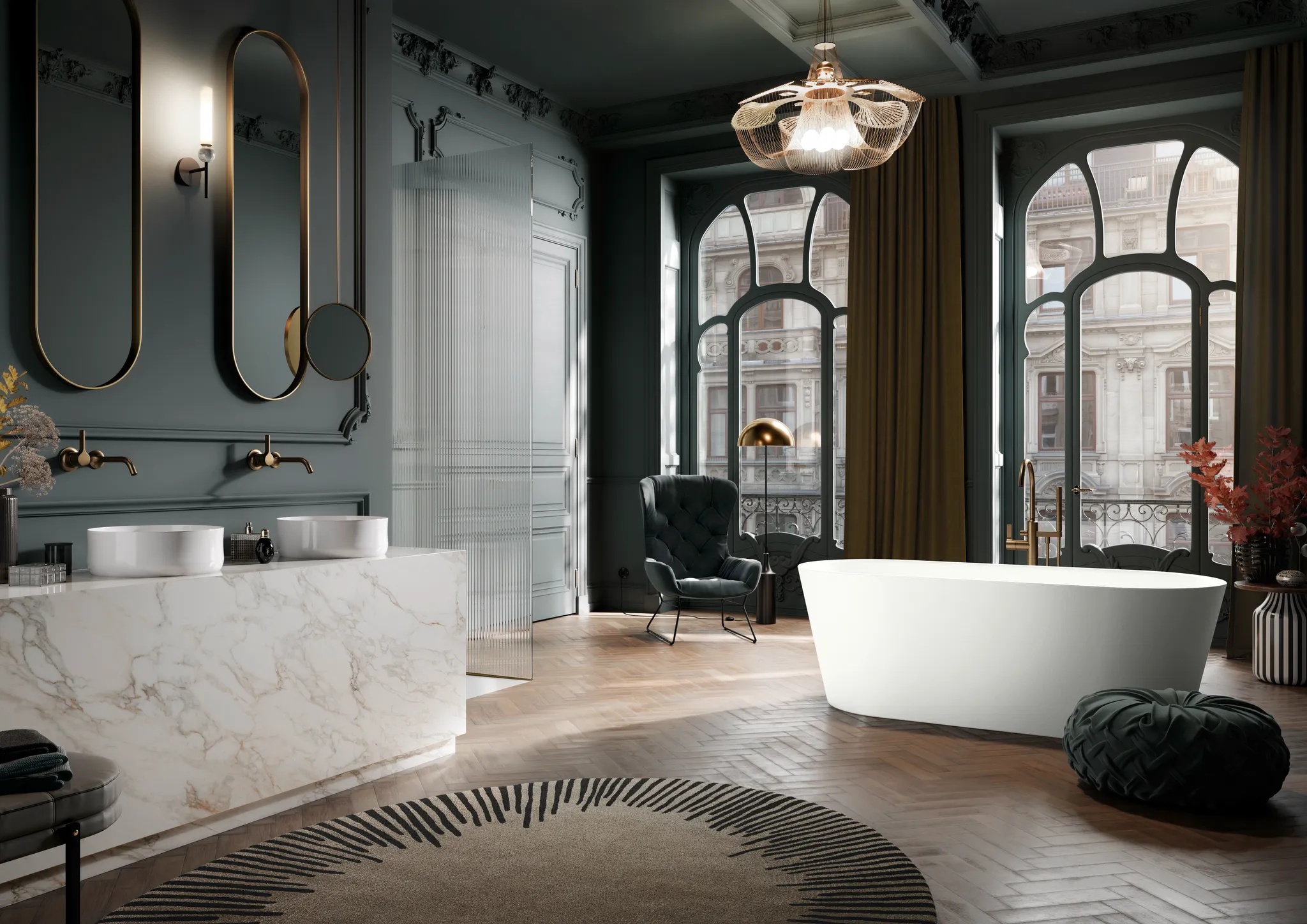 Kaldewei MEISTERSTÜCK CLASSIC DUO OVAL Badewanne, alpinweiß, oval, 1550 x 660 mm, freistehend mit mittigem Ab- und Überlaufdeckel Kaldewei MEISTERSTÜCK CLASSIC DUO OVAL Badewanne, alpinweiß, oval, 1550 x 660 mm, freistehend mit mittigem Ab- und Überlaufdeckel