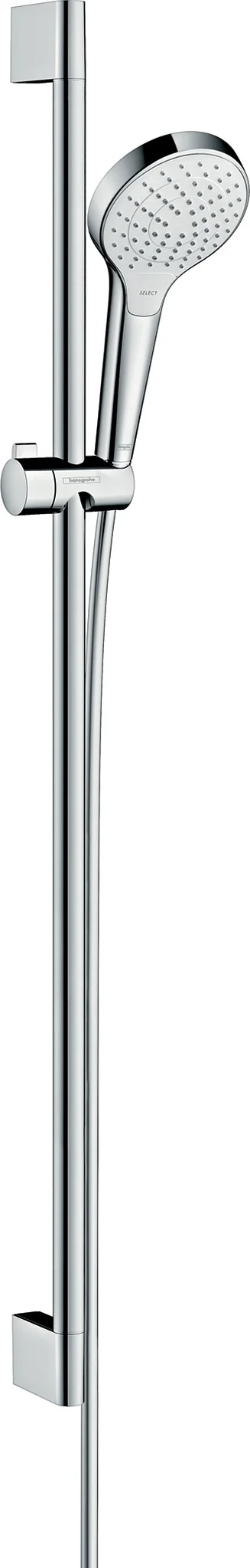 Hansgrohe Croma Select S Brauseset 110 Vario EcoSmart, weiß/chrom, 959 mm Länge, 110 mm Brausekopf Hansgrohe Croma Select S Brauseset 110 Vario EcoSmart, weiß/chrom, 959 mm Länge, 110 mm Brausekopf