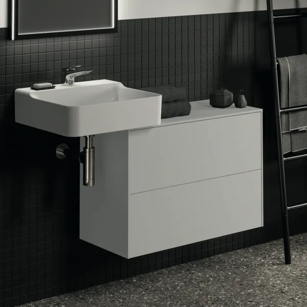 Ideal Standard Waschtischunterschrank Conca, 2 Auszüge, Weiß Ideal Standard Waschtischunterschrank Conca, 2 Auszüge, Weiß