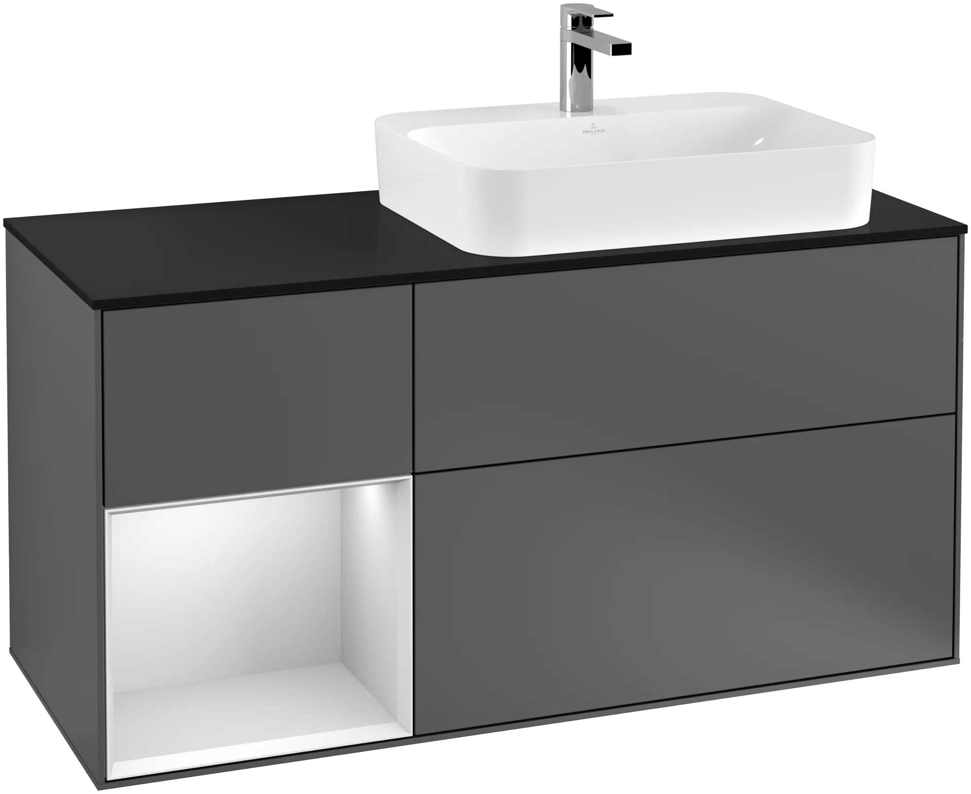Villeroy & Boch Finion Waschbeckenunterschrank G39 1200x603x501mm anthrazit