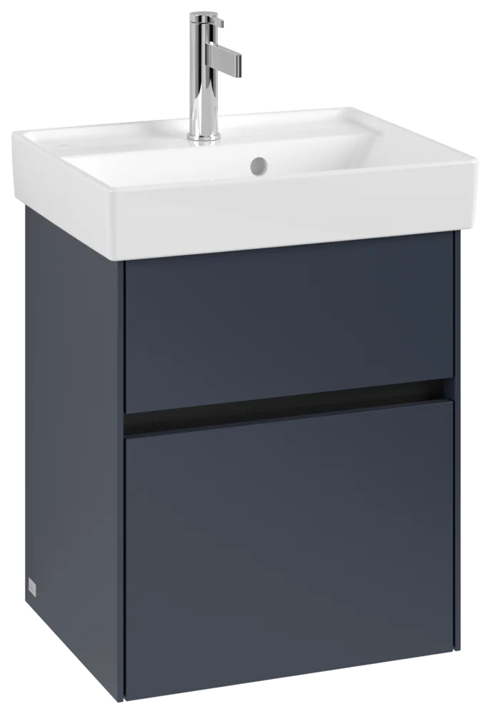 Villeroy & Boch Waschbeckenunterschrank Collaro C00600 Marine Blue, 460x374 mm, Höhe 546 mm, mit SoftClosing und integrierten Aluminiumgriffen