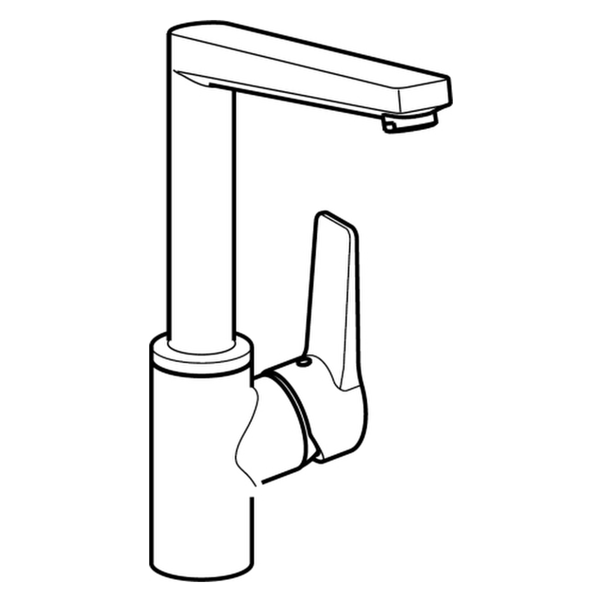 Hansa Einhand-Küchenarmatur „Twist“ Ausladung 193 mm in chrom Hansa Einhand-Küchenarmatur „Twist“ Ausladung 193 mm in chrom
