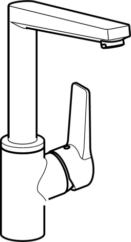HansaTWIST Einhebelmischer Küchenarmatur HansaTWIST 0920 Ausladung 193 mm DN15 Chrom