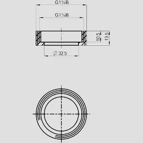 Übergangsstück G1 1/4 IG / G1 1/2