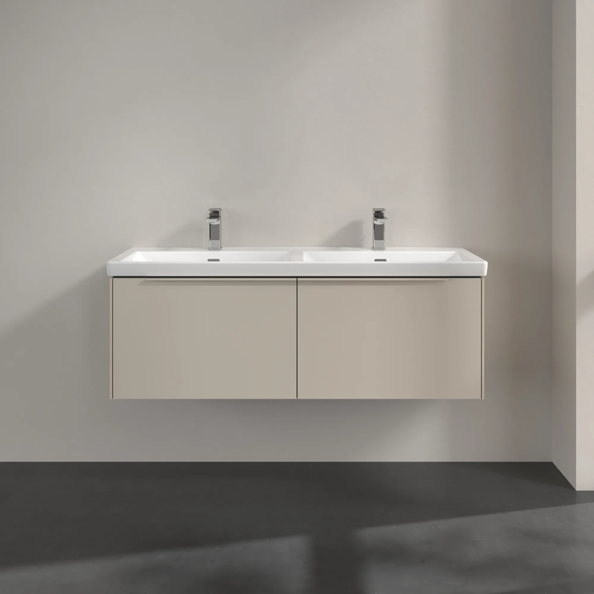 Villeroy & Boch Subway 3.0 Waschbeckenunterschrank C56702, 1272 x 429 x 478 mm, Cashmere Grey