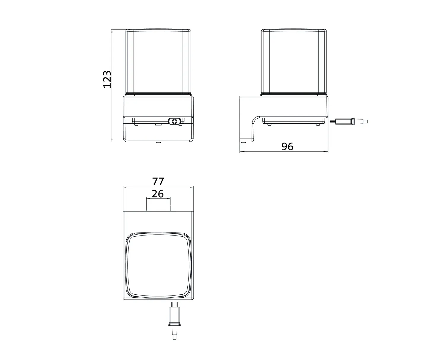 cue SensorseifenspenderGlas satiniert, chrom