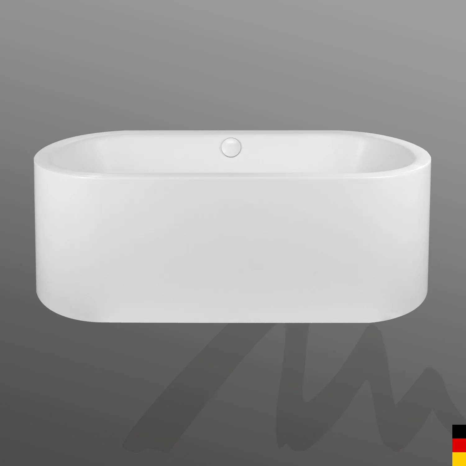 Mauersberger Mineral-Badewanne teres 185⁄95 duo Mauersberger Mineral-Badewanne teres 185⁄95 duo