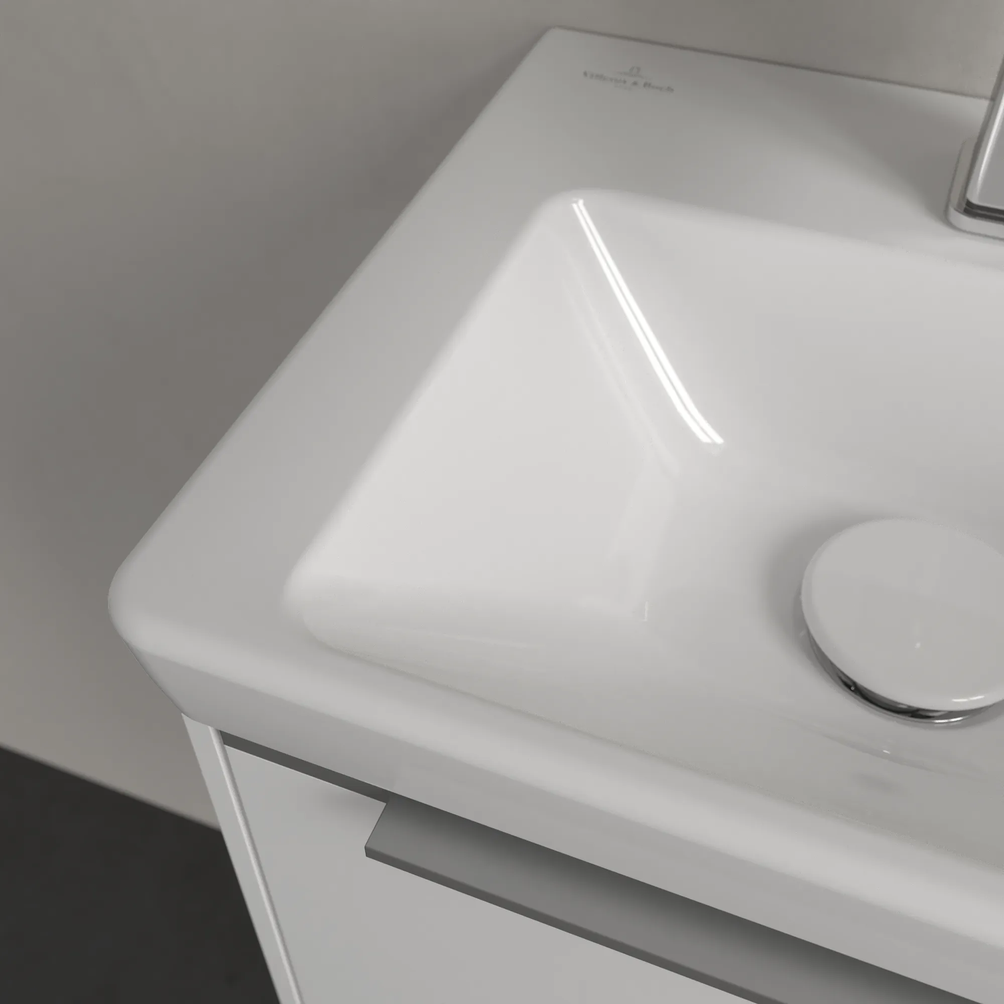 Villeroy & Boch Handwaschbecken „Subway 3.0“ 370 × 305 × 130 mm, ohne Hahnlochbohrung, Hahnlochposition mittig in Weiß Alpin Villeroy & Boch Handwaschbecken „Subway 3.0“ 370 × 305 × 130 mm, ohne Hahnlochbohrung, Hahnlochposition mittig in Weiß Alpin