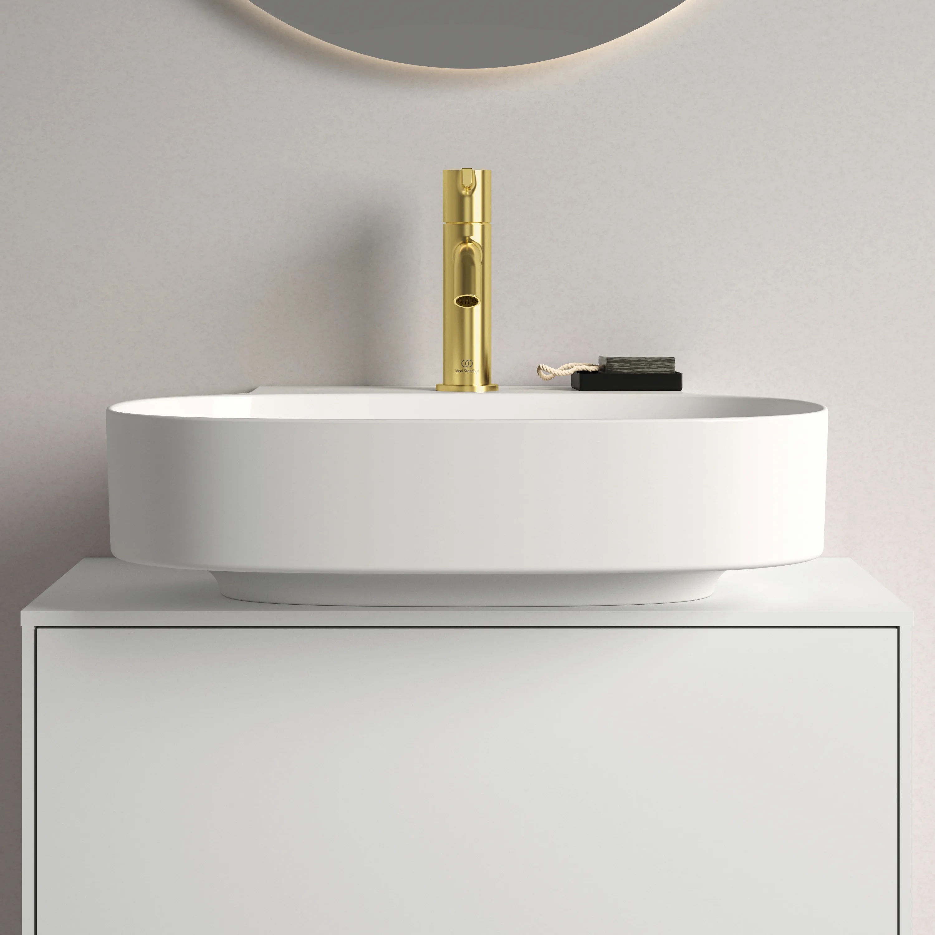 Waschbecken „Linda-X“ 50 × 48 × 13,5 cm, Hahnlochposition mittig in Weiß Waschbecken „Linda-X“ 50 × 48 × 13,5 cm, Hahnlochposition mittig in Weiß