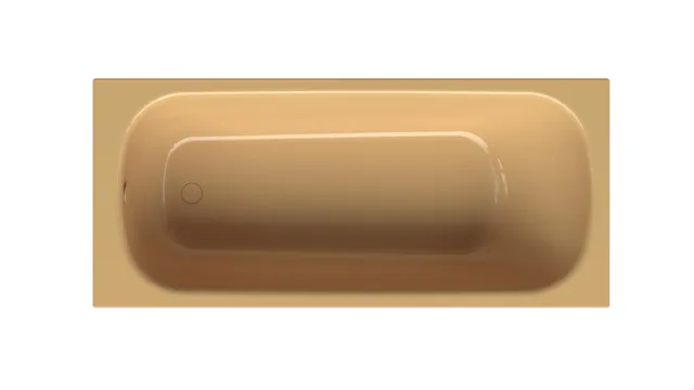 Bette BetteForm Badewanne Rechteck Curry 1800x800x420 mm glasierter Titan-Stahl Einbau Unterbau 1-Sitzer Bade-Duschkombination