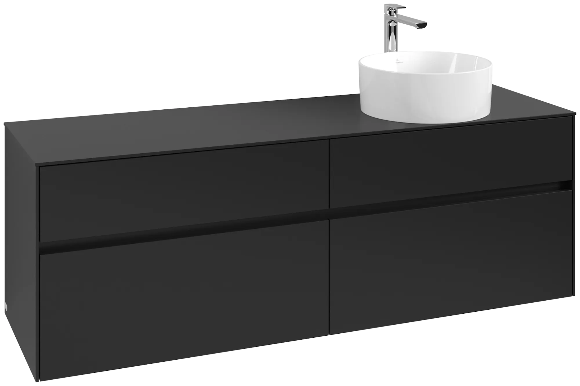 Villeroy & Boch Collaro Waschbeckenunterschrank C05100, 1600 x 548 x 500 mm, Volcano Black