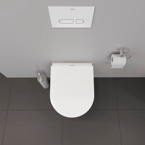 Duravit Wand-Tiefspül-WC inkl. WC-Sitz „D-Neo“ 37 × 48 × 40 cm, Befestigung sichtbar