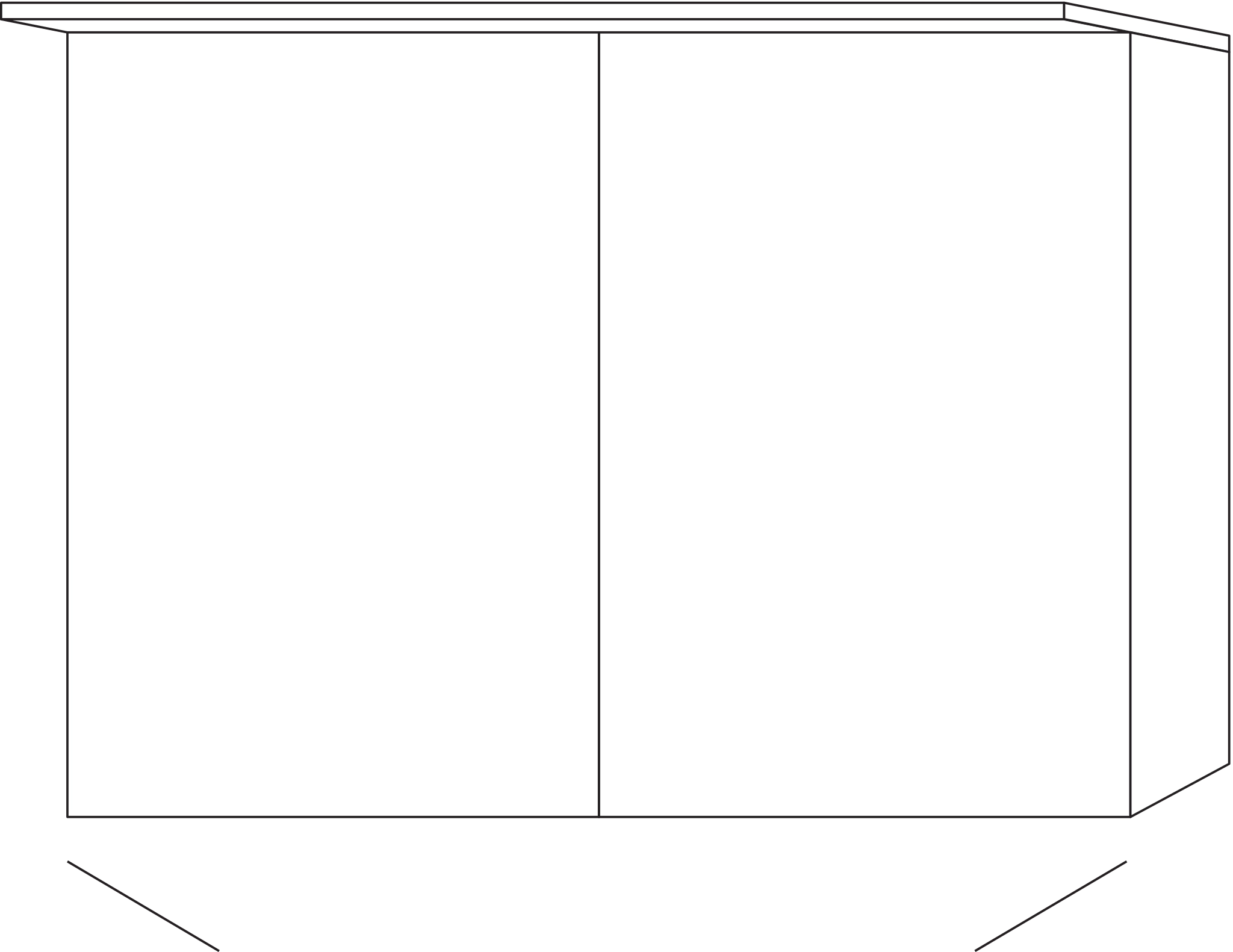 Sanipa Wandvorbau Spiegelschrank „Anny“ 1007 × 750 × 230 mm