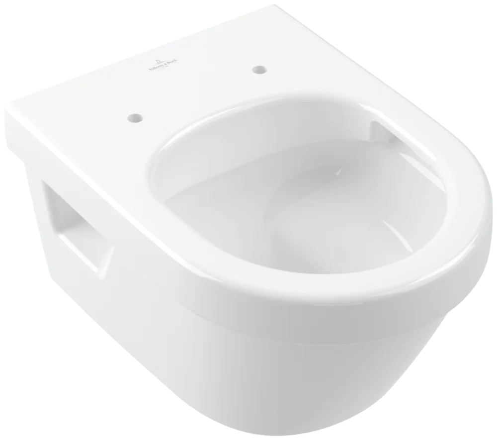 Villeroy & Boch Architectura Tiefspül-WC Compact spülrandlos, oval, weiß Alpin CeramicPlus, 350 x 480 mm, Höhe 340 mm, wandhängend