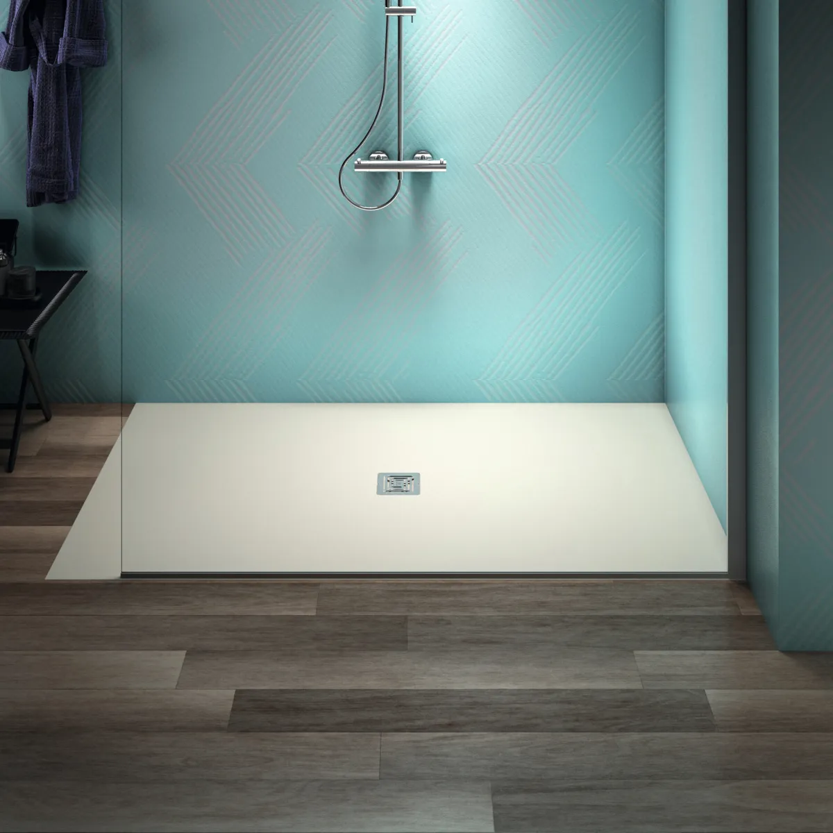 Ideal Standard Duschwanne „UltraFlatS+“ 100 × 180 cm in Sandstein