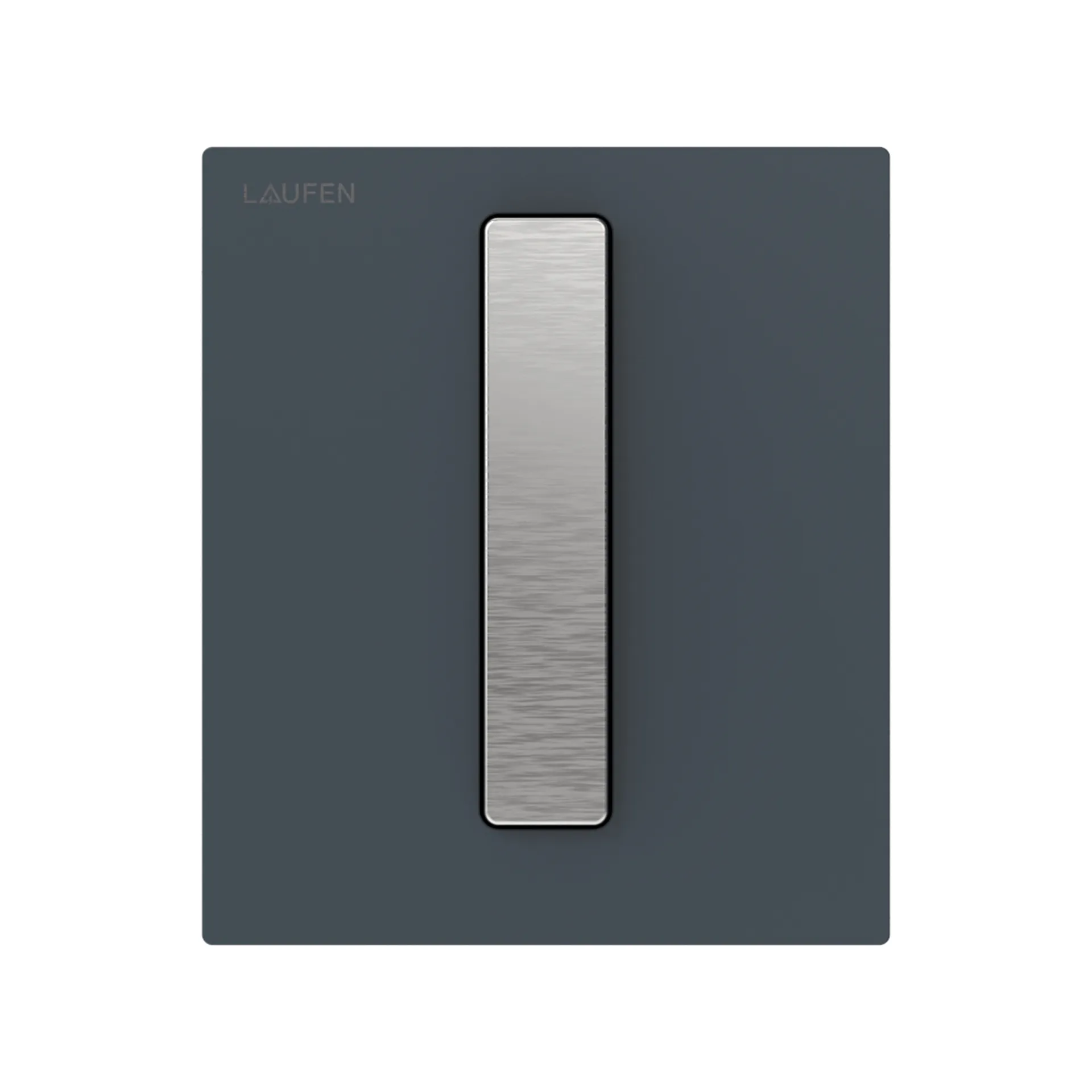 Installationssystem (LIS) INEO AU102 Urinal-Betätigungsplatte Glas anthrazit / Metalltasten in Edelstahloptik, inklusive Kartuschenventil 125 x 145 x 10 mm passend zu Installationselementen H940100