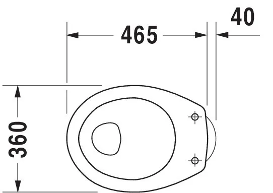 Stand-Flachspül-WC „DuraPlus“ 36 × 49 × 50,5 cm