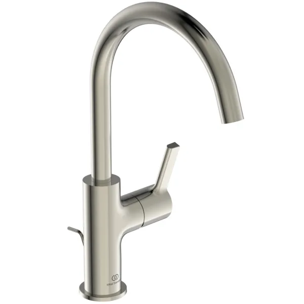 Ideal Standard Waschtischarmatur Joy Arm, hoher Auslauf, Silver Storm