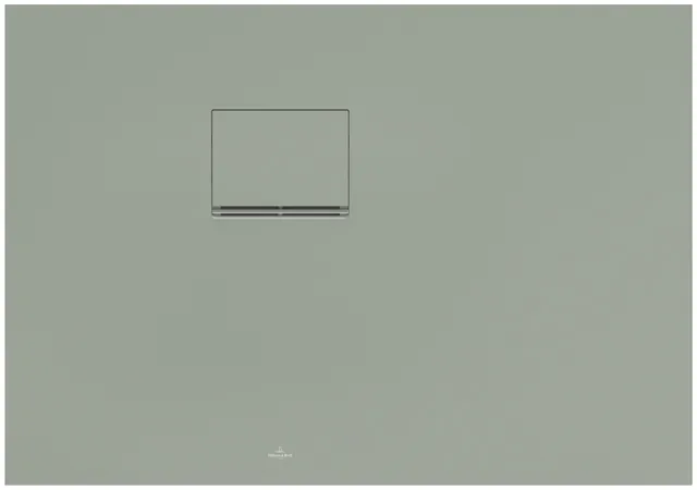 Villeroy & Boch rechteck Duschwanne „Squaro Infinity“ Eck-Einbau links gegen Wand 100 × 70 cm in Morning Green