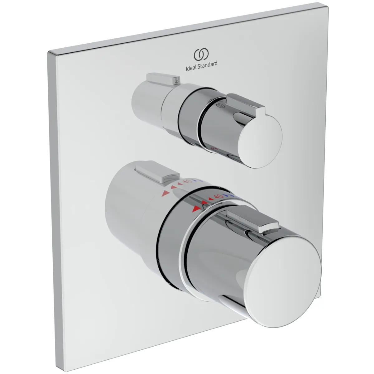 Einzelthermostat Unterputz Ceratherm C100, Bausatz 2, Rosette 163x163mm, Brushed Gold Einzelthermostat Unterputz Ceratherm C100, Bausatz 2, Rosette 163x163mm, Brushed Gold