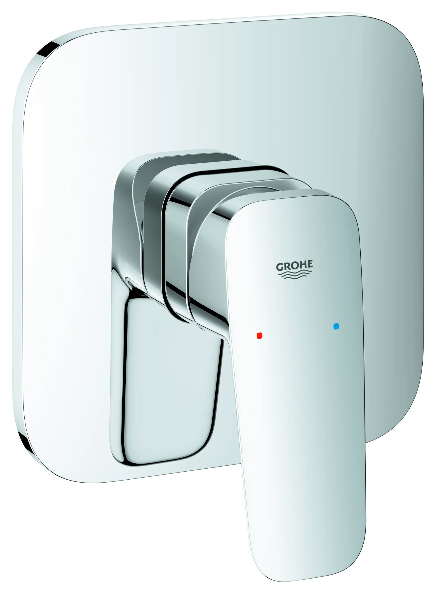 Grohe Cubeo Einhand-Brausebatterie, Fertigmontageset für Rapido SmartBox 35 604, chrom Grohe Cubeo Einhand-Brausebatterie, Fertigmontageset für Rapido SmartBox 35 604, chrom