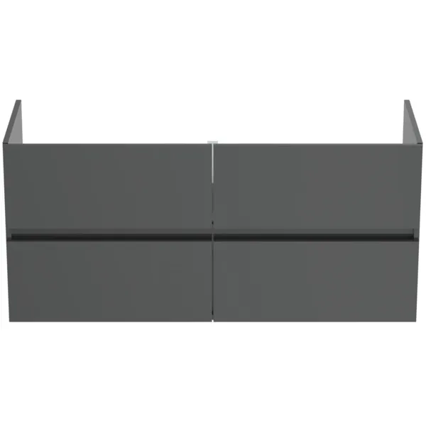 Ideal Standard Waschtischunterschrank „Eurovit+“ 120 × 55 × 44 cm Hochglanz grau lackiert