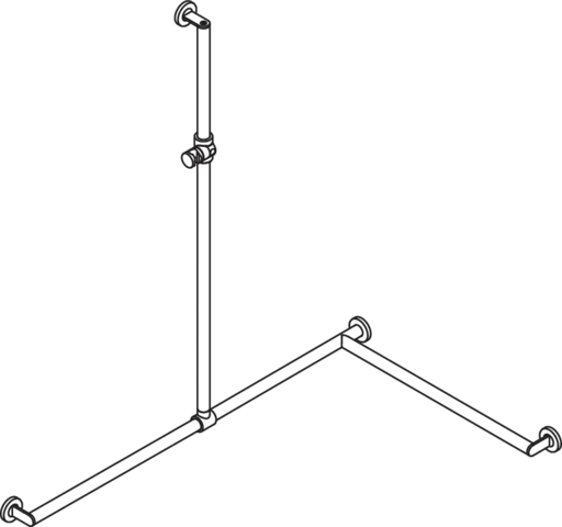 HEWI Haltegriff Ausführung rechts „System 900“ in Anthrazitgrau HEWI Haltegriff Ausführung rechts „System 900“ in Anthrazitgrau