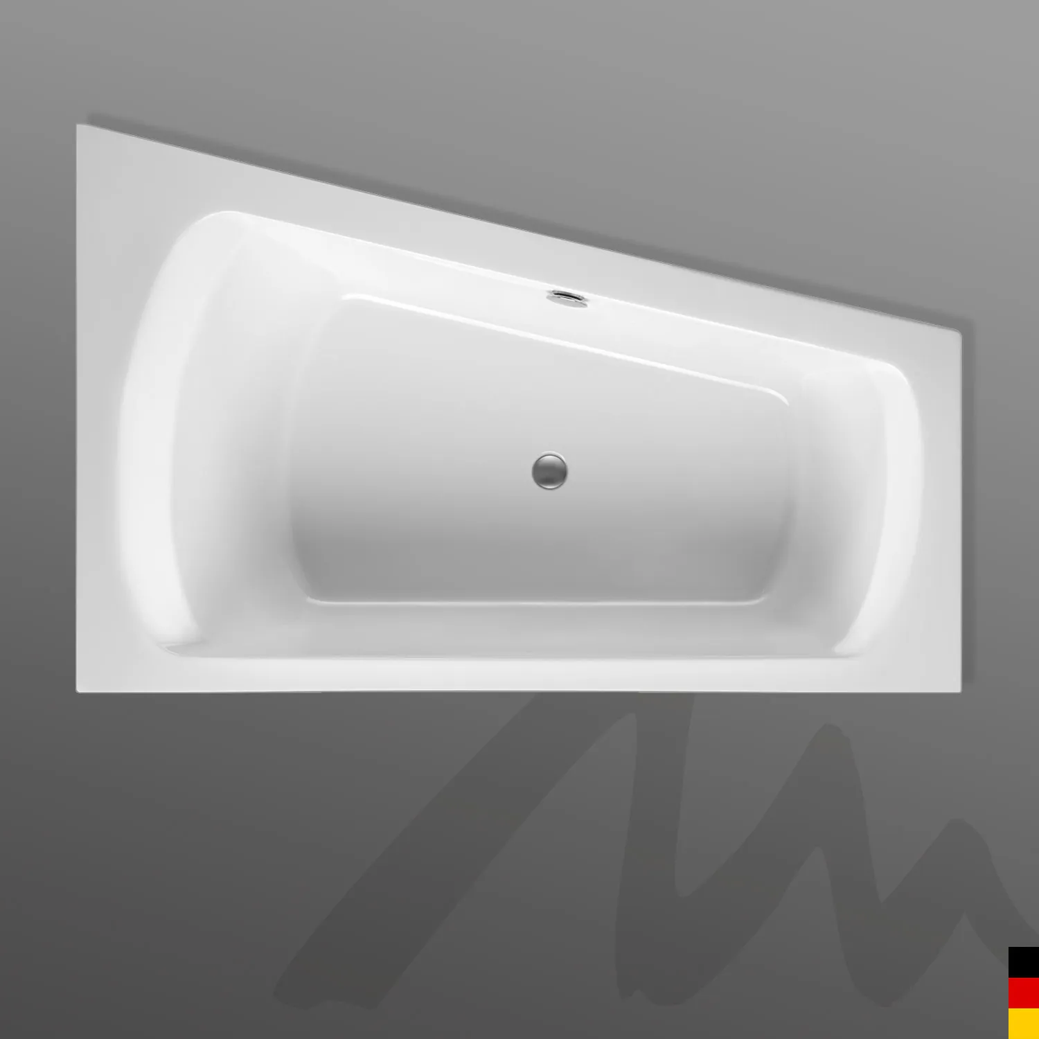 Mauersberger Acryl-Badewanne senecio 170⁄105 links, 1700x1050x505, weiß