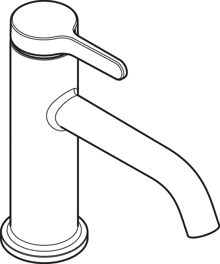 Hansgrohe AXOR One Einhebel-Waschtischmischer 70 mit Hebelgriff, Chrom Hansgrohe AXOR One Einhebel-Waschtischmischer 70 mit Hebelgriff, Chrom