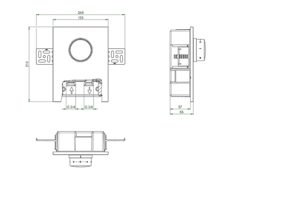 Oventrop Einzelraumregelung „Unibox T-RTL“ mit Thermostatventil und Rücklauftemperaturregelung in weiß Oventrop Einzelraumregelung „Unibox T-RTL“ mit Thermostatventil und Rücklauftemperaturregelung in weiß