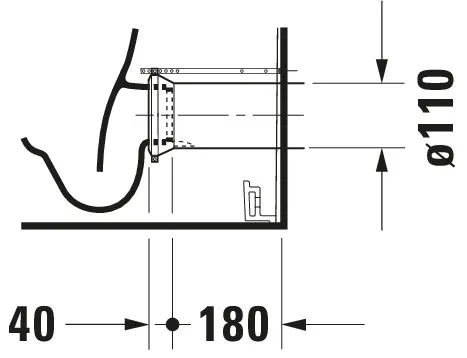 Stand-WC Kombi Darling New 630 mm Tiefspüler,f.SPK,Abg.Vario,weiß,HYG