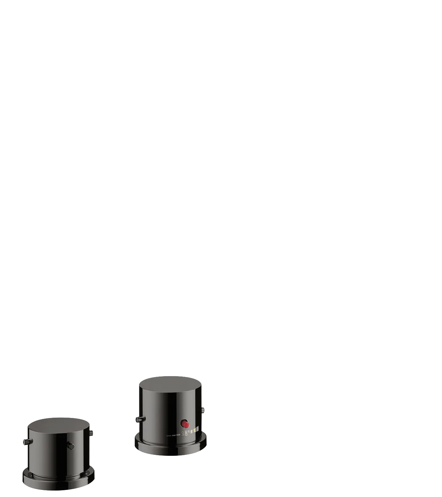 Hansgrohe AXOR Starck 2-Loch Wannenrandarmatur Mischer Polished Black Chrome