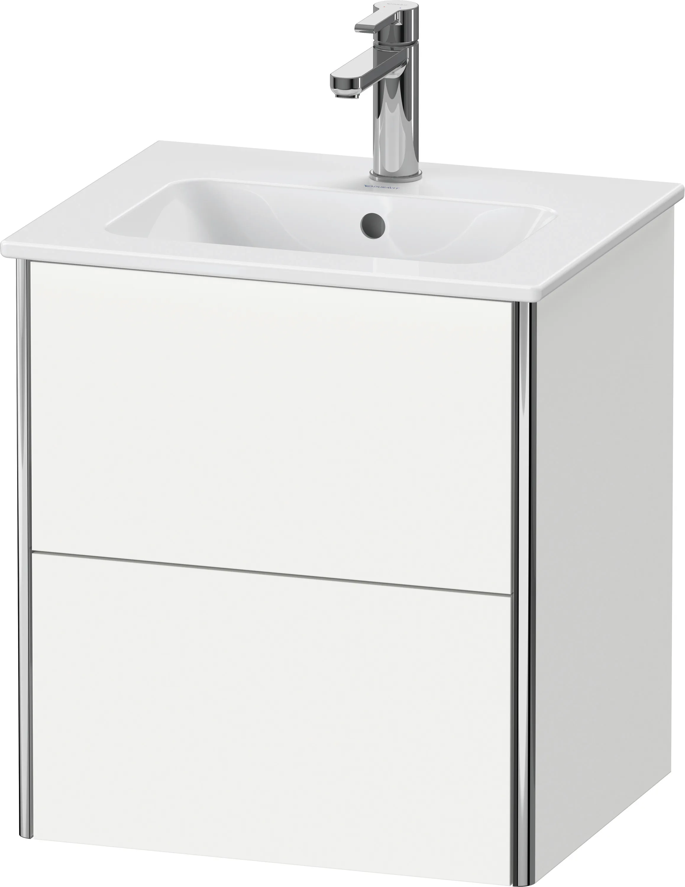 Duravit Waschtischunterschrank wandhängend „XSquare“ 51 × 56 × 41,8 cm Weiß Supermatt