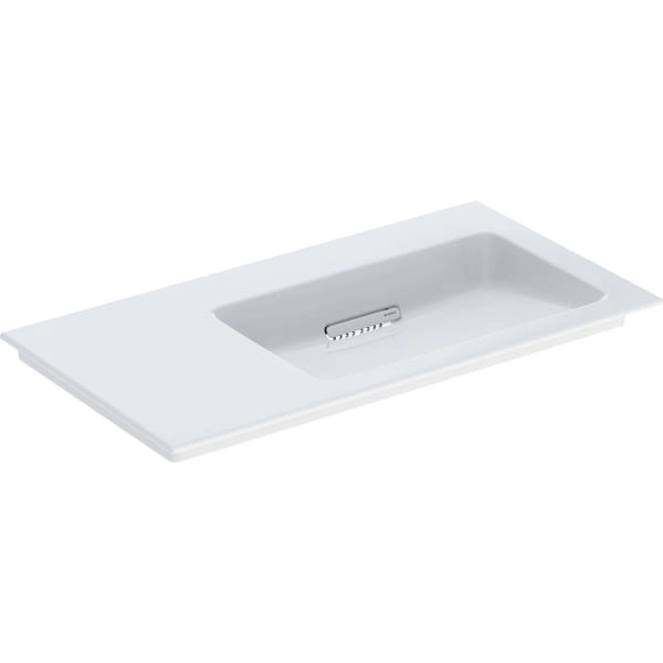 Schrankwaschtisch mit Ablagefläche „One“ mit horizontalem Ablauf 90 × 48 cm mit KeraTect® Schrankwaschtisch mit Ablagefläche „One“ mit horizontalem Ablauf 90 × 48 cm mit KeraTect®