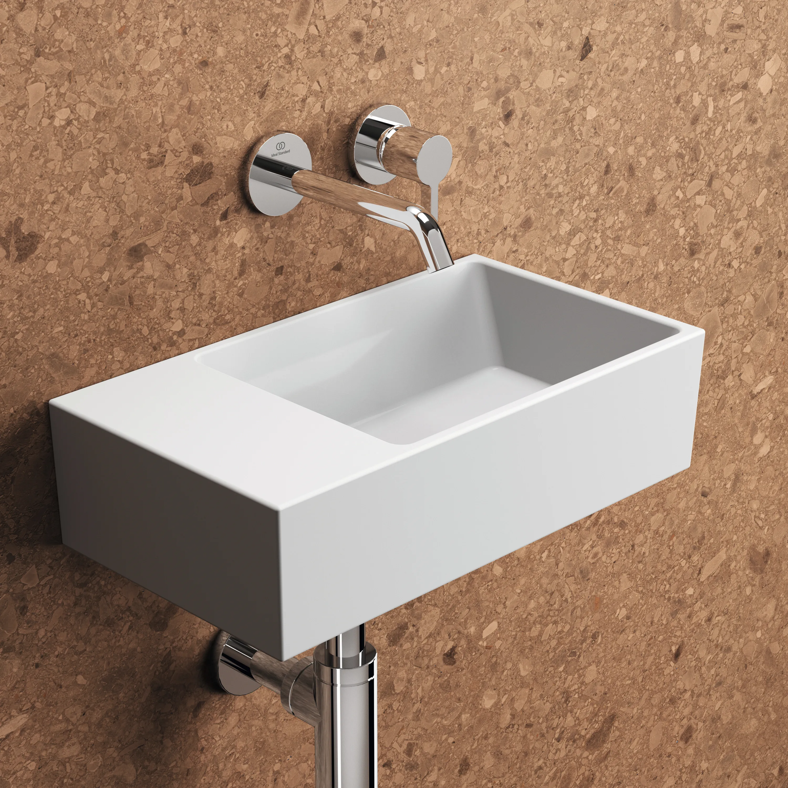 Waschbecken „Extra“ 45 × 25 × 15 cm in Weiß Waschbecken „Extra“ 45 × 25 × 15 cm in Weiß