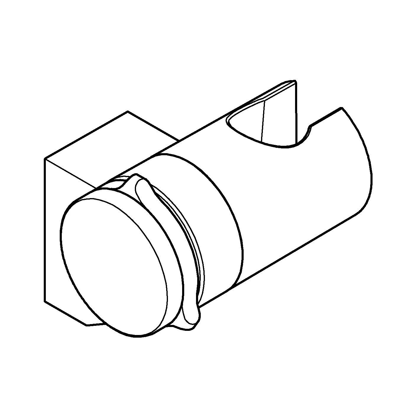 Wandbrausehalter Tempesta 27595_1, einstellbar, chrom