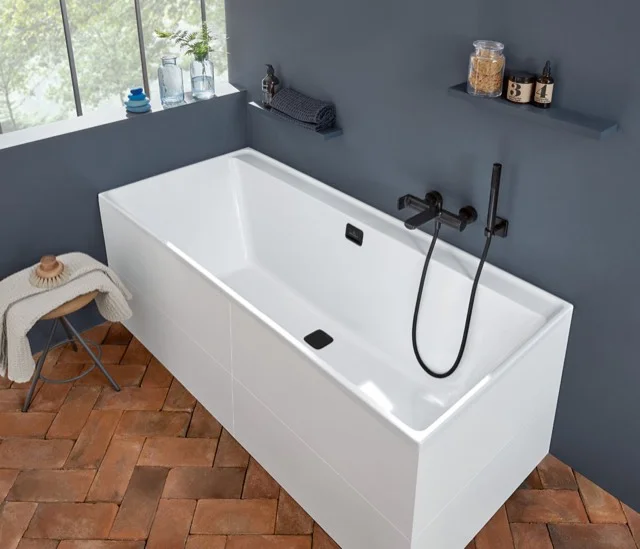 Villeroy & Boch Collaro Badewanne UBA170COR2NV, Rechteck, Weiß Alpin Villeroy & Boch Collaro Badewanne UBA170COR2NV, Rechteck, Weiß Alpin