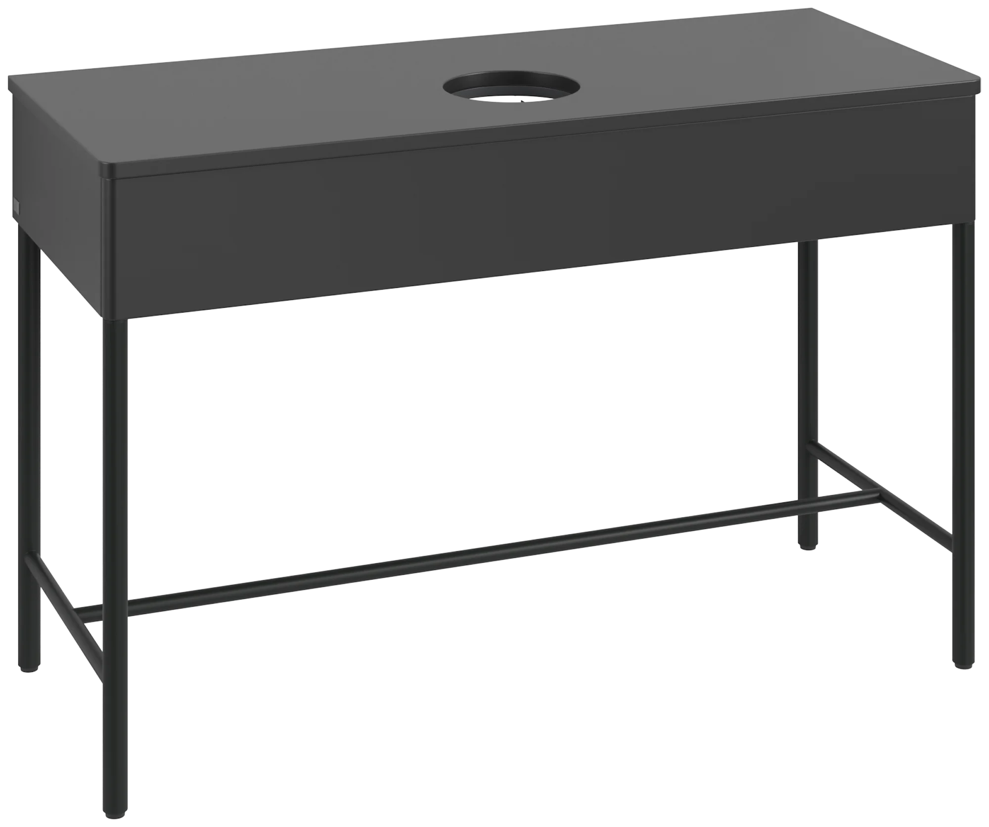 Villeroy & Boch Waschbeckenunterschrank Artis L62011, 1200x782x500 mm, Black Matt Lacquer, mit Beleuchtung und Push-to-open Funktion