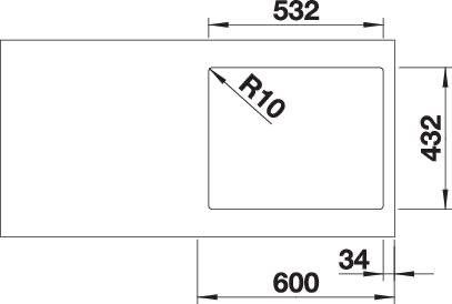 BLANCO SUBLINE 500-IF SteelFrame