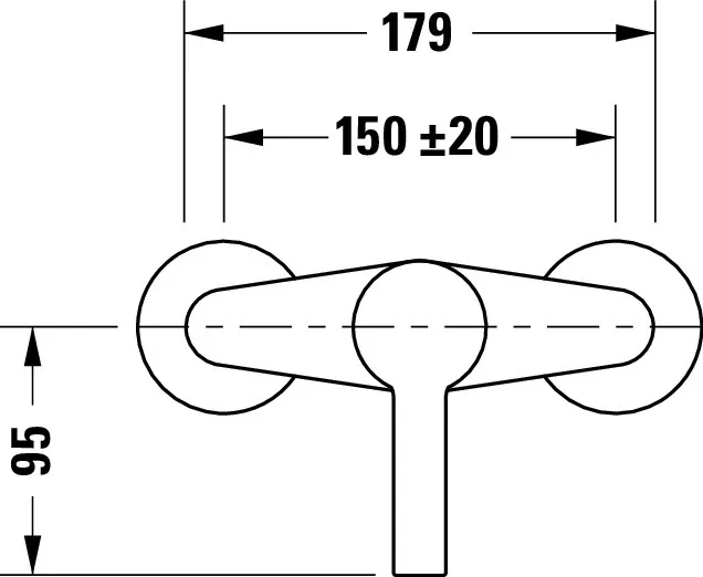 B.2 Einhebel-Brausemischer Aufputz Ausladung 137 Breite 179 mm