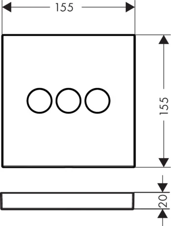 Absperrventil Unterputz ShowerSelect Fertigset 3 Verbraucher chrom Absperrventil Unterputz ShowerSelect Fertigset 3 Verbraucher chrom